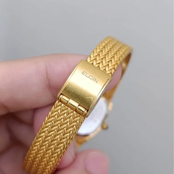 Vtg 1970s Elgin Quartz FK 283 Women’s Watch
[Like New] Gold Plated Mesh Bracelet - Picture 9 of 10